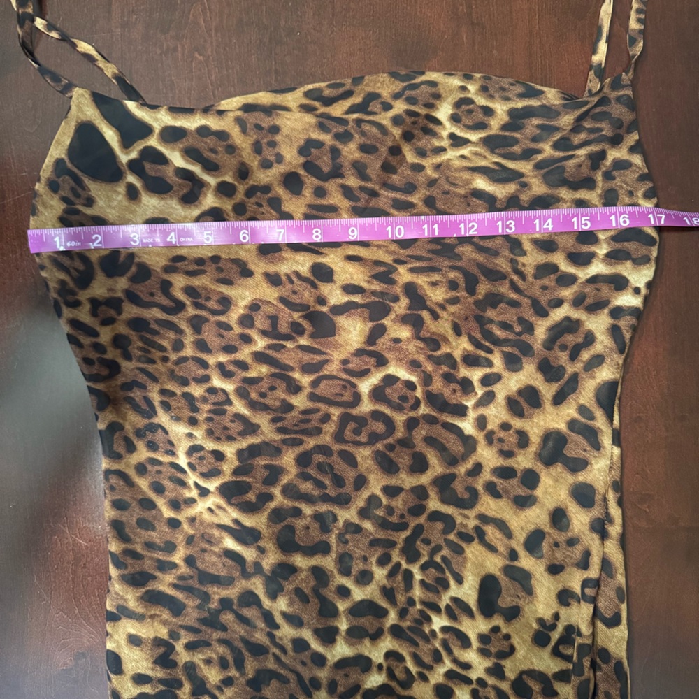 Leopard Print Sheer Maxi Dress - Picture 9 of 13